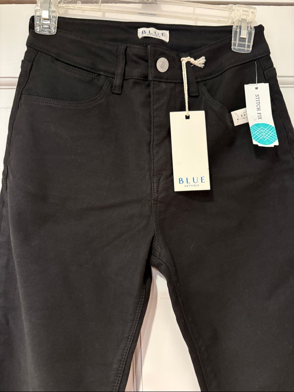 Blue by Artemis Black Straight-Leg Women's Jeans size 2 - Picture 7 of 9
